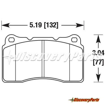 Carbotech CT1001 2014-16 C7 Stingray & Camaro SS 6.2L Front Brake Pad Set